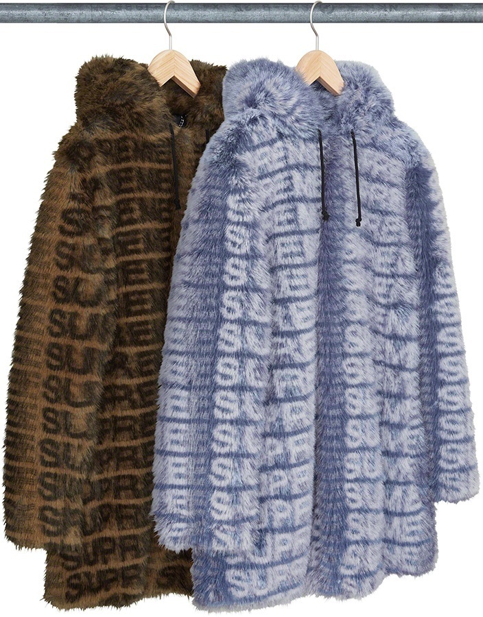 Faux Fur Hooded Coat
